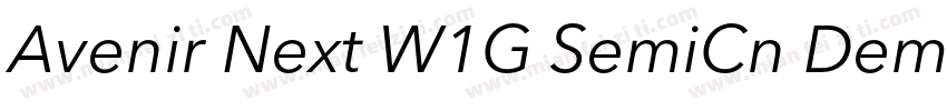 Avenir Next W1G SemiCn Demi字体转换